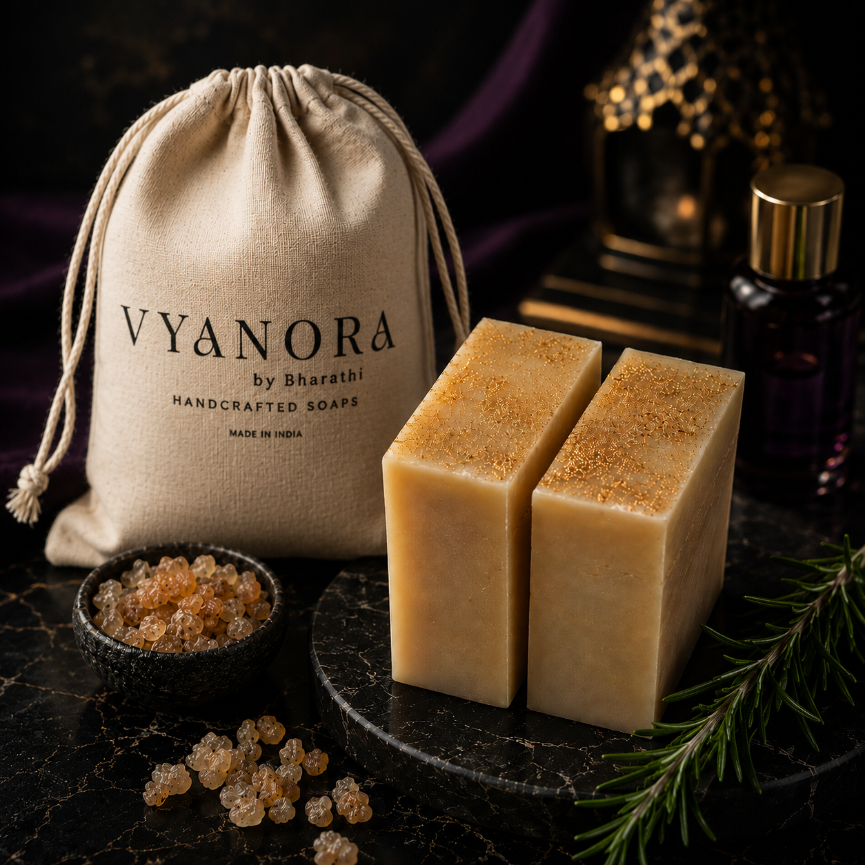 Mystic Frankincense Handcrafted Soap "Mystic Frankincense handcrafted soap for anti-aging and healthy glowing skin"